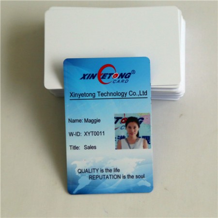 Blank Inkjet PVC ID Cards, Double Sided Printing For Epson And Canon Printer